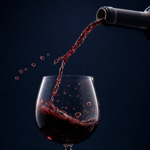 shot of wine